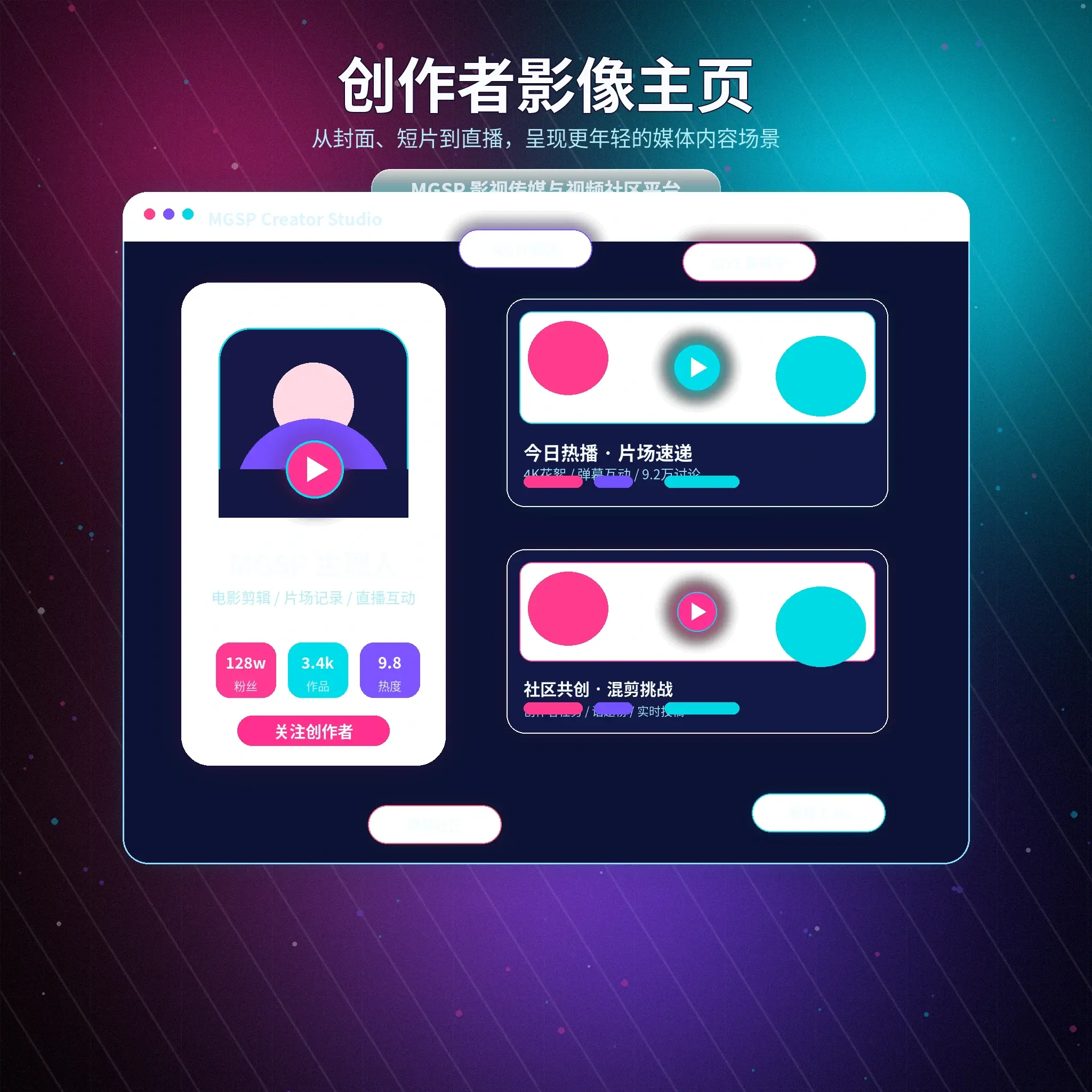 蘑菇视频兴趣标签展示